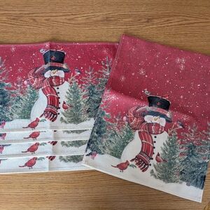 Snowman Table Runner & Placemats